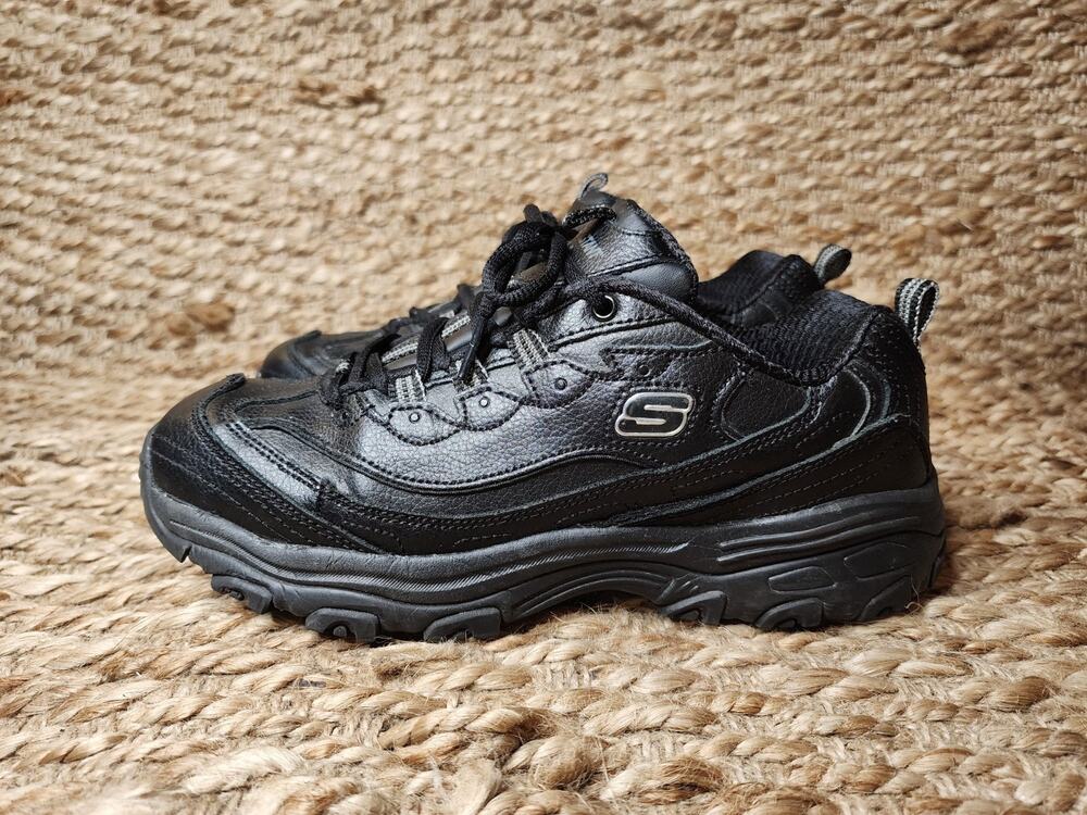 Skechers Women's 8.5 D'Lites Marbleton SR Casual Work Safety Shoes 76605 Black